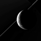 Illustration for article titled Farewell, Dione: Cassini Makes Final Flyby of Saturns Fourth Largest Moon